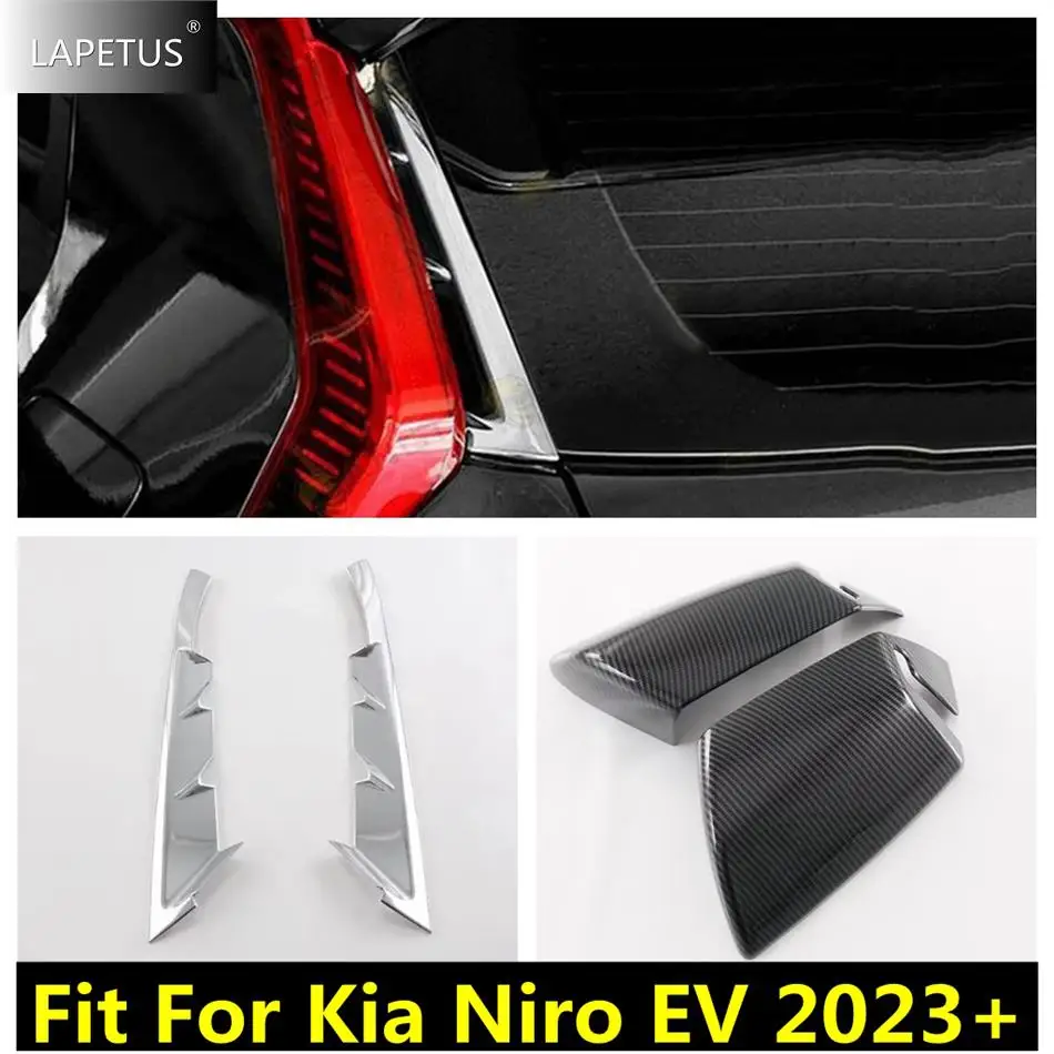 

Rear Rear View Window Spoiler Sequins Panel / Rearview Mirror Cap Shell Decor Cover Trim For Kia Niro EV 2023 Car Accessories