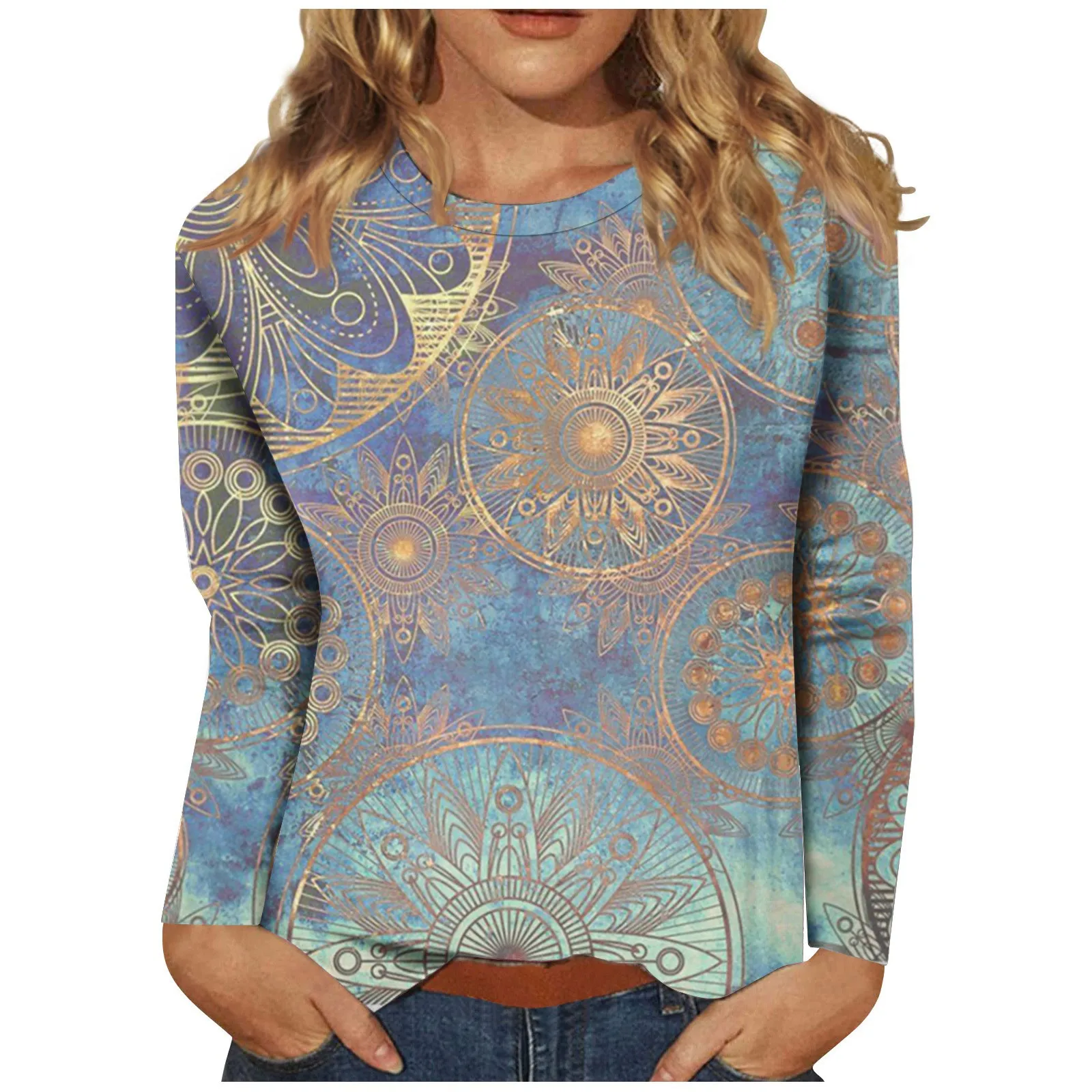 

Long Sleeve Shirts For Women Cute Print Graphic Tees Blouses Casual Plus Size Basic Tops Pullover Tops Casuales лонгслив женский