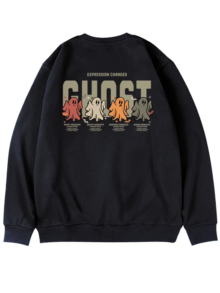 thumbnail image 1 of Nuevas sudaderas con capucha de cuello redondo con gráfico de fantasmas de dibujos animados para hombres, sudaderas de gran tamaño a la moda Harajuku, ropa de calle Y2K, 1 of 5