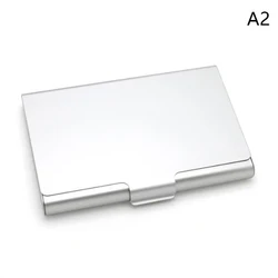 Sleek Aluminum Business Card Holder and Wallet (Silver)