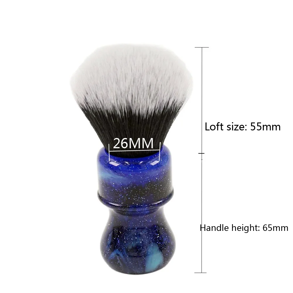 YAQI 26MM Mysterious Space Color Handle Tuxedo Shaving Brush For Mens
