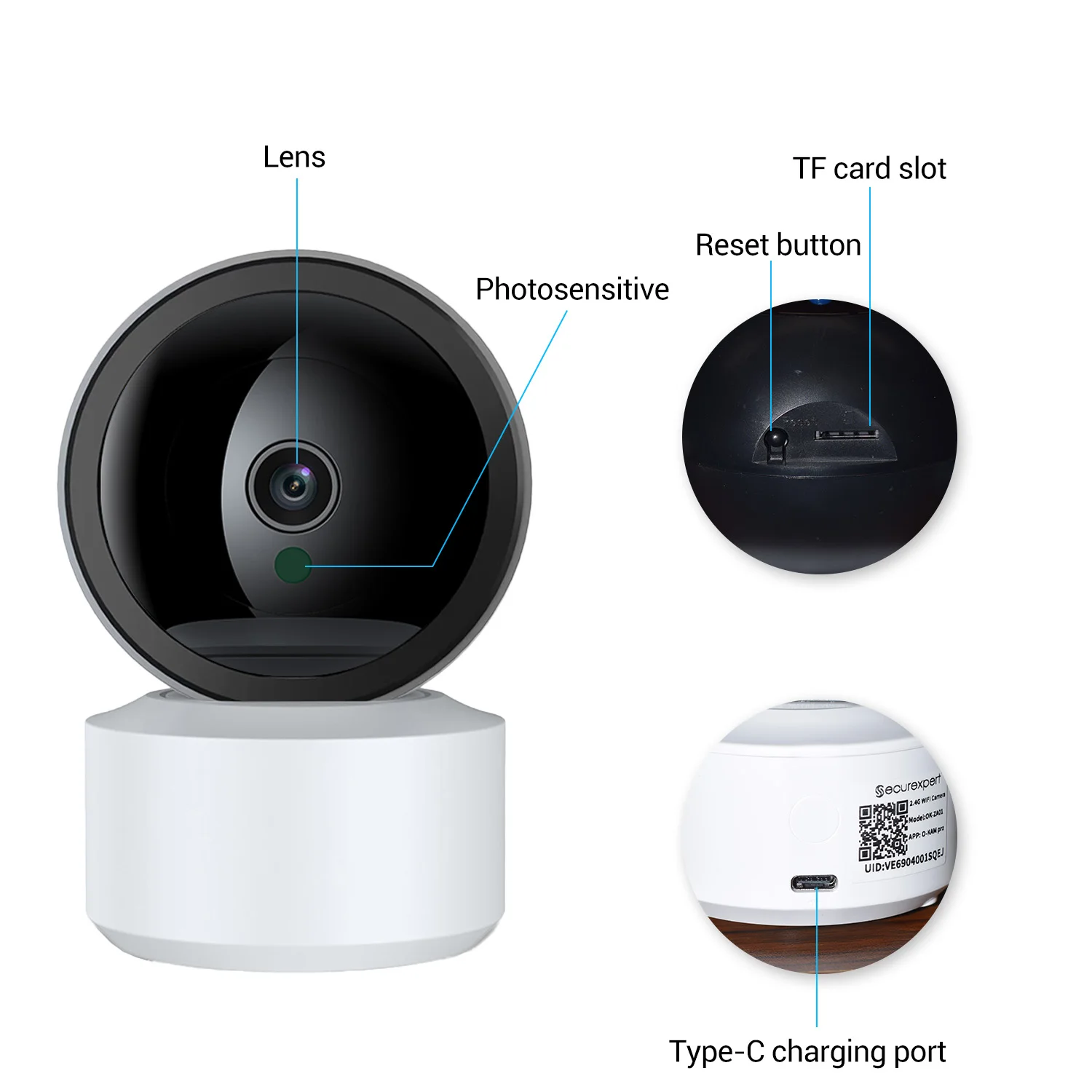 Smart Life 8MP IP WiFi Camera Surveillance Security Baby Monitor Automatic Human Tracking Cam Two Way Audio Indoor Video Camera 5