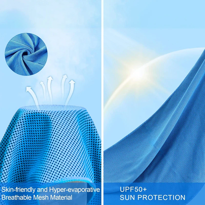 Cool cape quick drying towel hooded sweatshirt shawl sun protection suitable For Outdoor Sport Workout Camping Cycling
