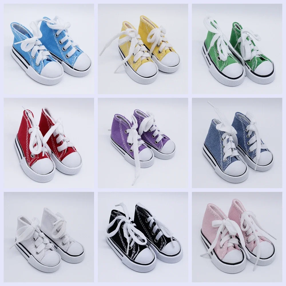 Pink /White/Cowboy/Red Color Doll Shoes For 1/3 Bjd Handmade Sneakers Girl Clothes Accessories Fashion Mini Shoes Doll Shoes polo evanston white navy sneakers rf102322jj white