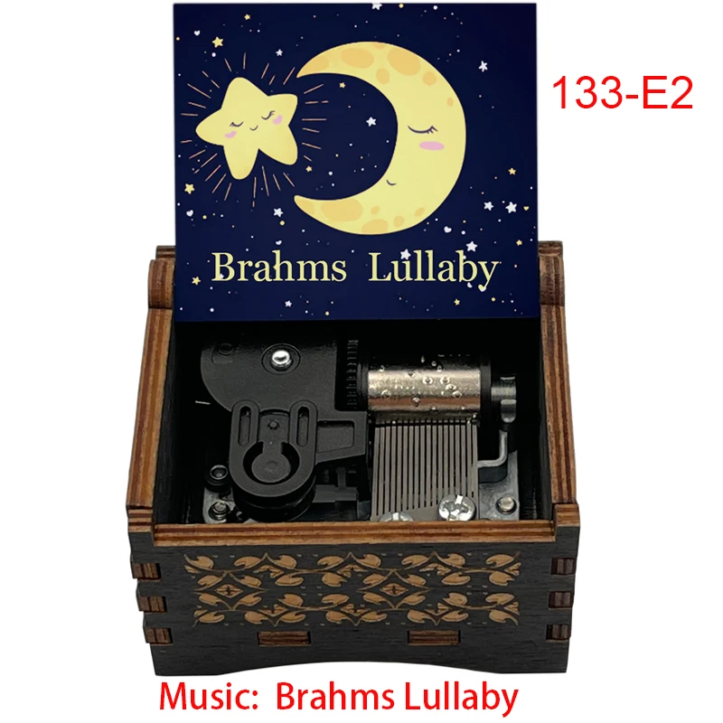 Brahms Lullaby Music Box Boys Girls Sleeping Melody Wind UP Silver Movement Birthday Cute Gifts 4