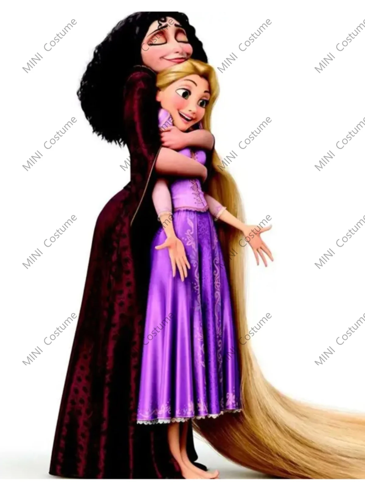 Gothel Cosplay Movie Rapunzel Costume Anime Costume parrucca