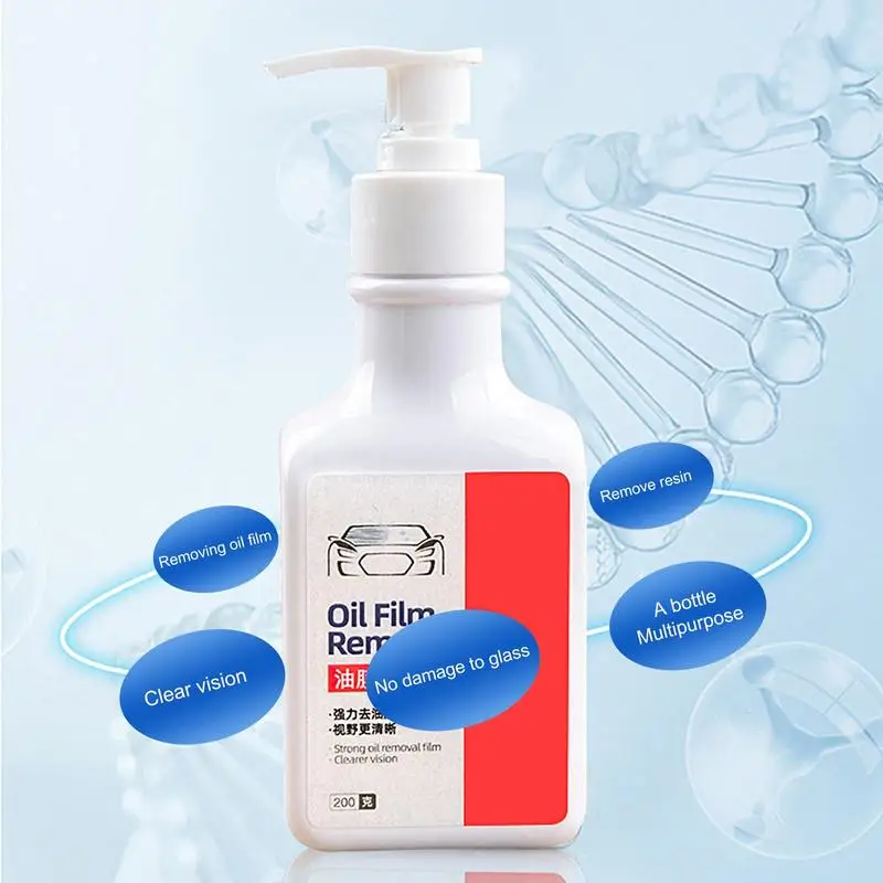 Oil Film Remover Car Glass Polishing Degreaser Cleaner Oil Film Clean  Removing Paste Auto Windshield Window Cleaner 200g