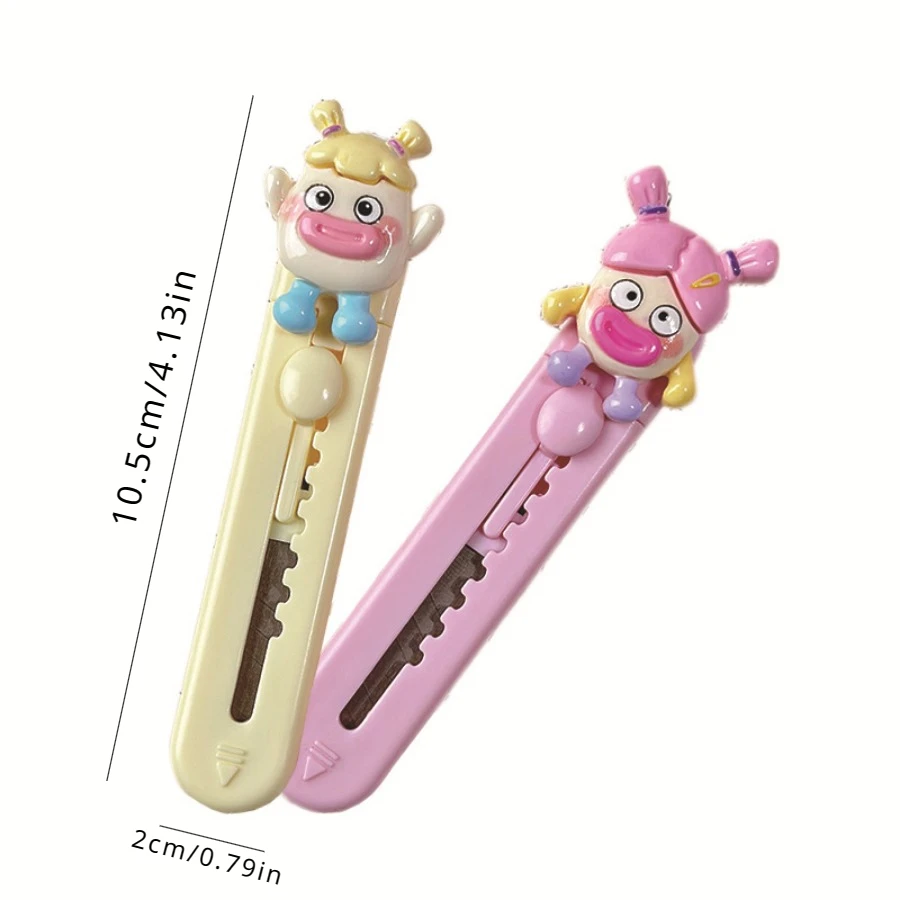 1pcs Cute Cartoon Art Knife Portable Hand Account Office Paper Cutter Disassembly Express Unpacking