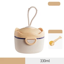 Portable Baby Formula Dispenser with Scoop - 330/500ml Capacity (330ml yellow)