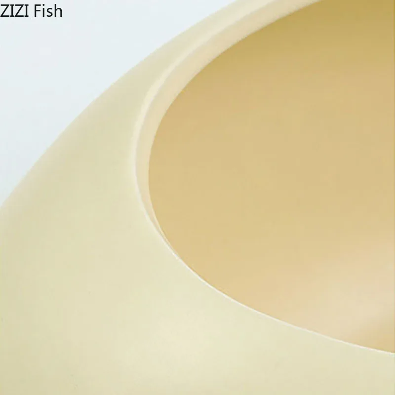 Creative Round Ceramic Vase Desk Decoration Minimalism Circular Flower Arrangement Floral Vases Flower Pots Room Aesthetic Decor 5