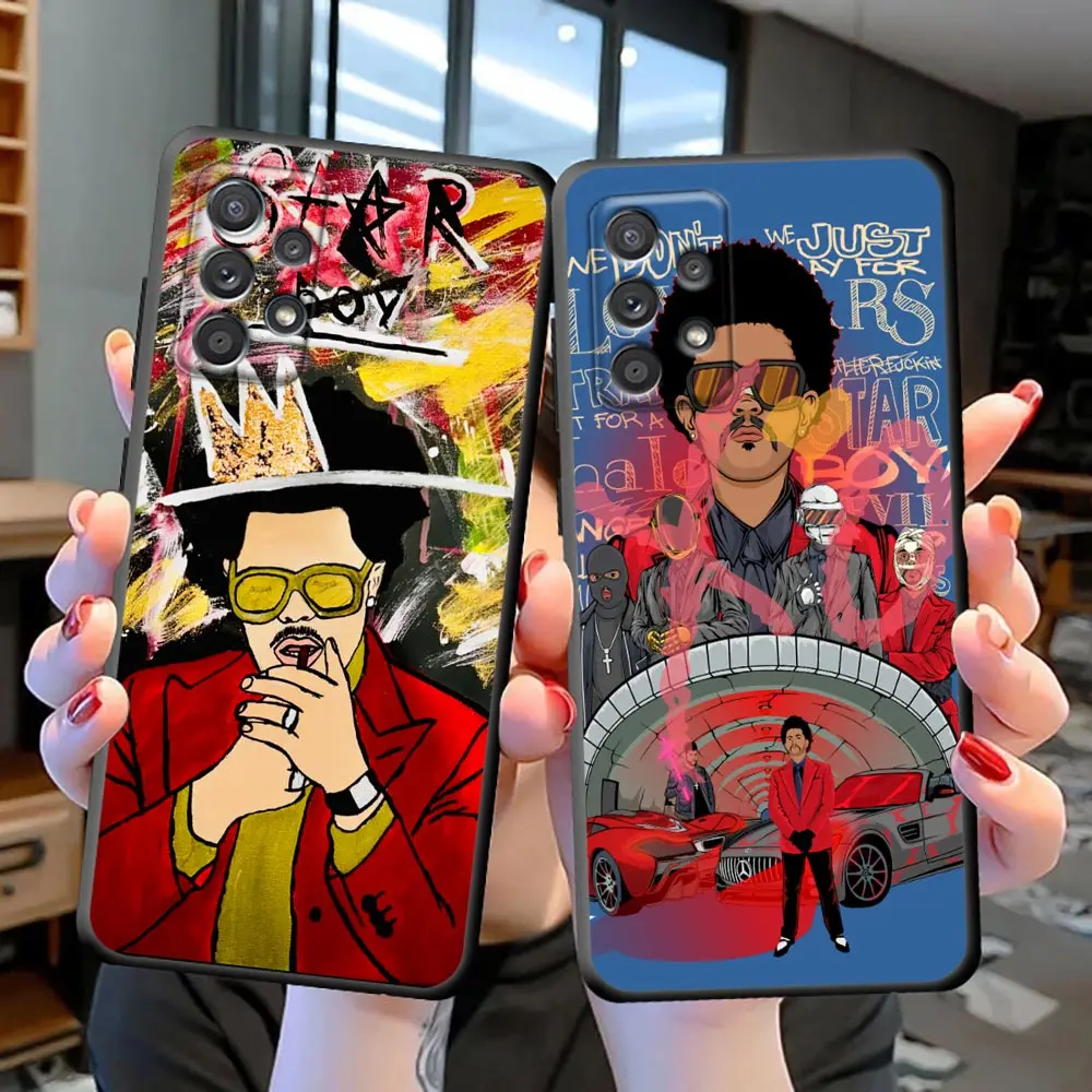 

The Weeknd Minimalist Galaxy S23 Ultra Case For Samsung S23 S22 S21 S20 Ultra Cases FE S10 S10E LITE S9 Plus Cqoue Black Cover