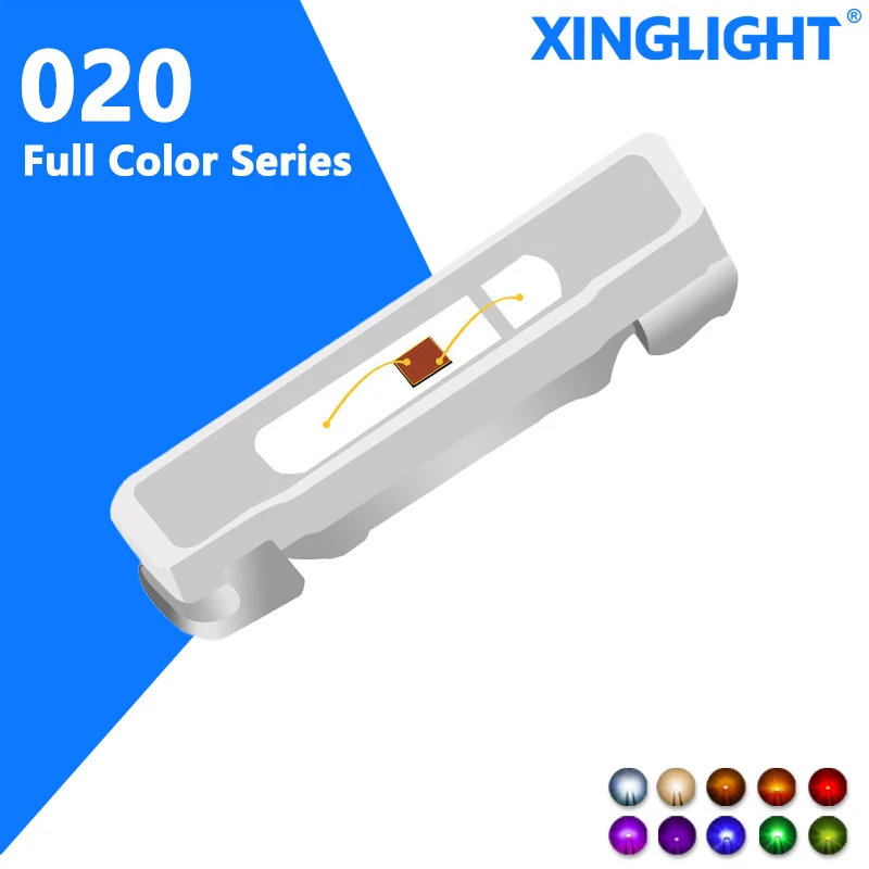 100pcs 020 diodes SMD LED side patch 3806UVA red warm yellow purple high bright multi-color electronic components led