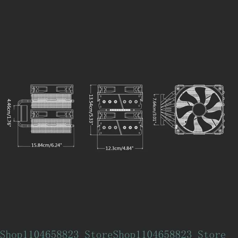 Efficient Cooling CPU Cooler Fan for Intel LGA 1150 1155 1156 775 1366 AM3 AM4 Quiet Ventilador Silent Radiator Cooler