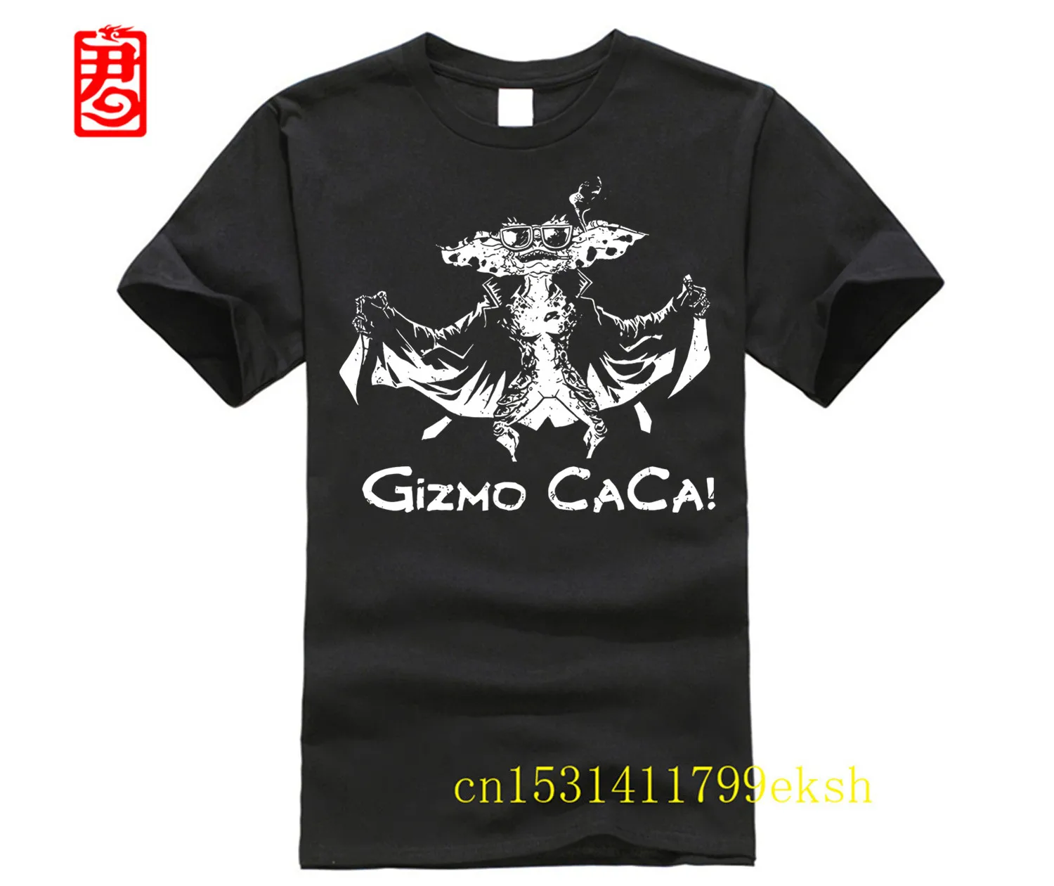 Maglietta Gizmo Caca Gremlins Don'T Let It Wet Never Feed It After Midnight Tee (1)