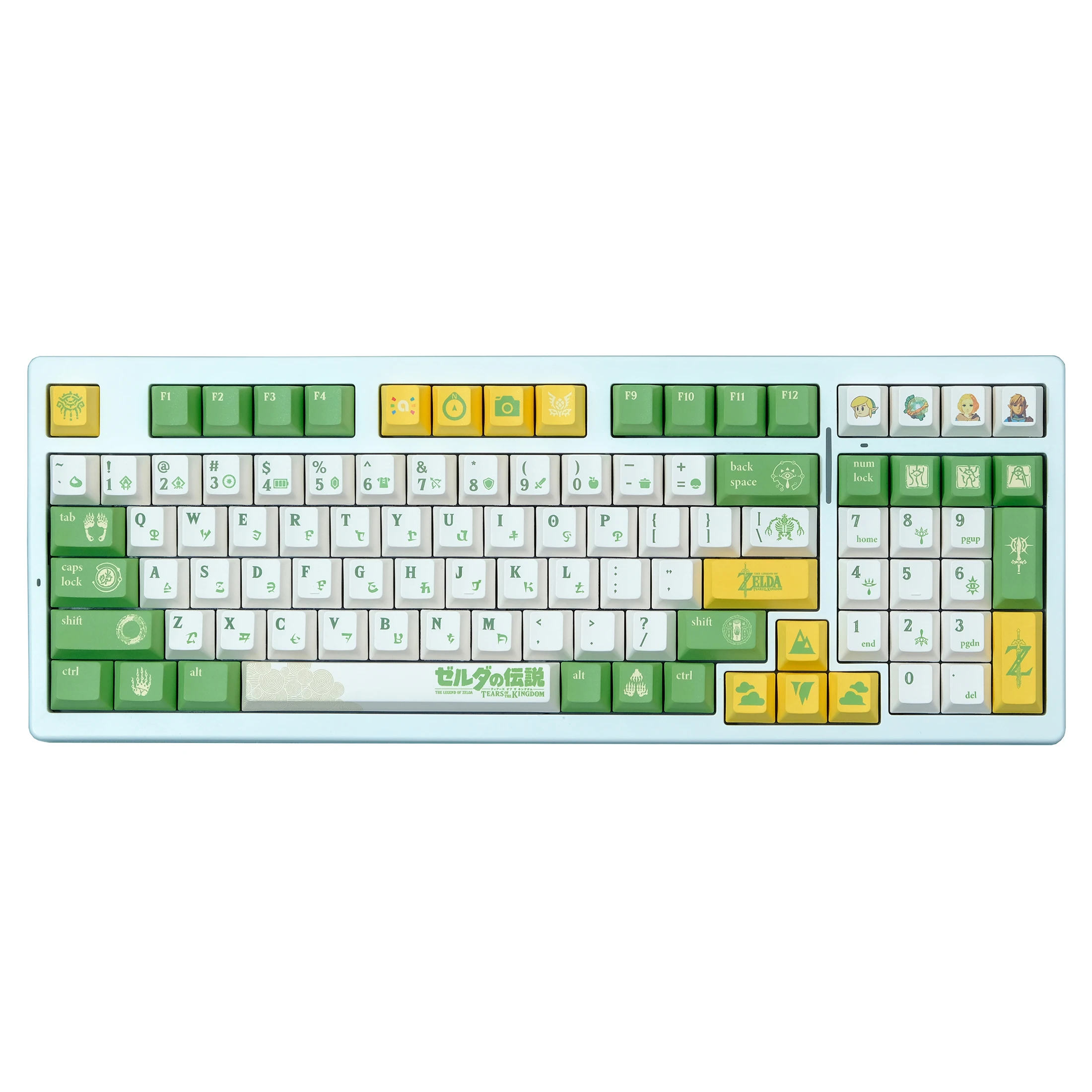 Anime Gaming Keycaps Grupo Pbt Sublimação de Tintura Cherry Profile Keycap Teclado Interruptor mx 151 Chaves Nova Chegada - Imagem 3