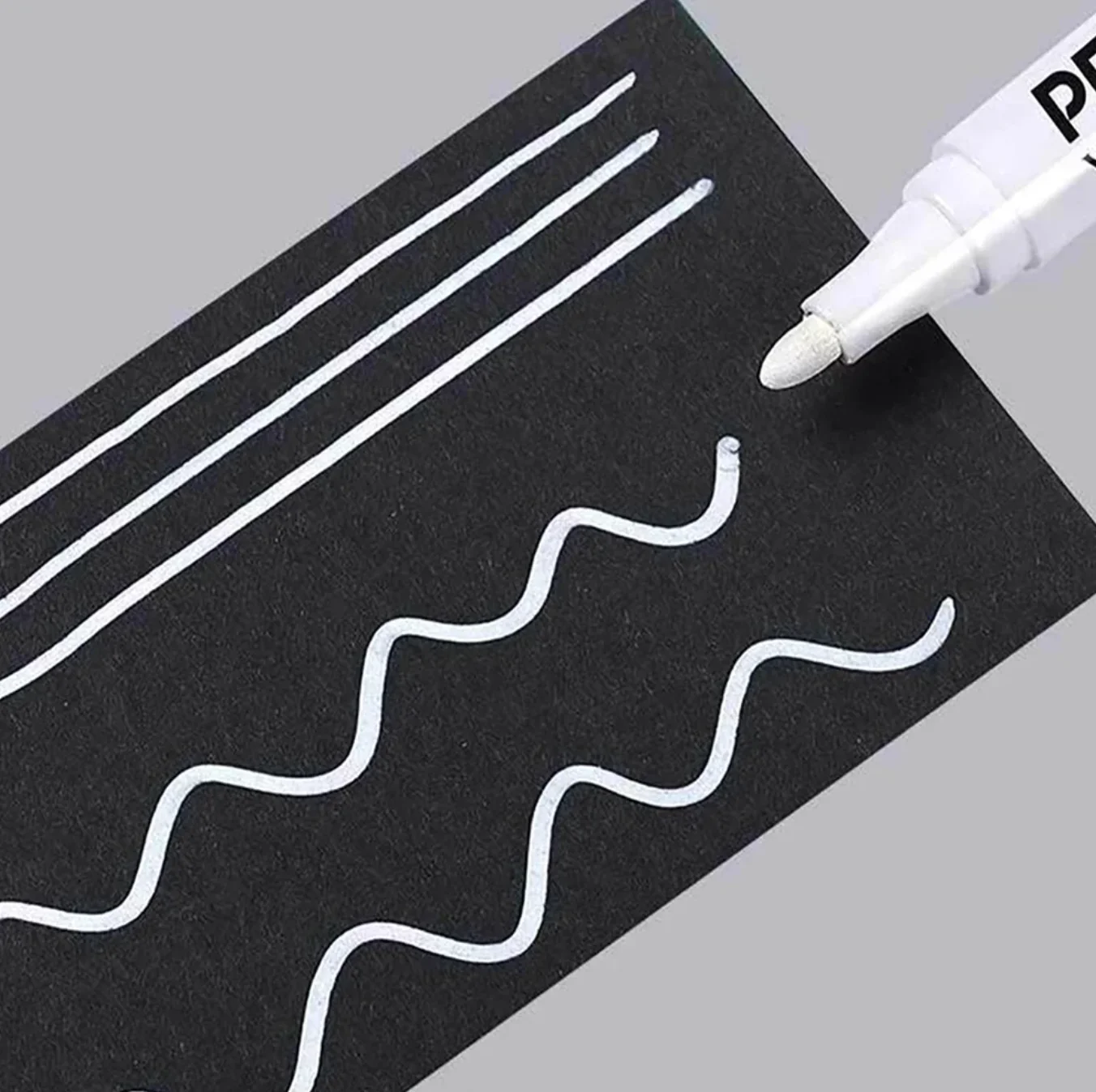 Acrylic Paint White Marker White Paint Pen for Rock Painting Stone Ceramic Glass Wood Tire Fabric Metal Canvas 3/6 Pcs