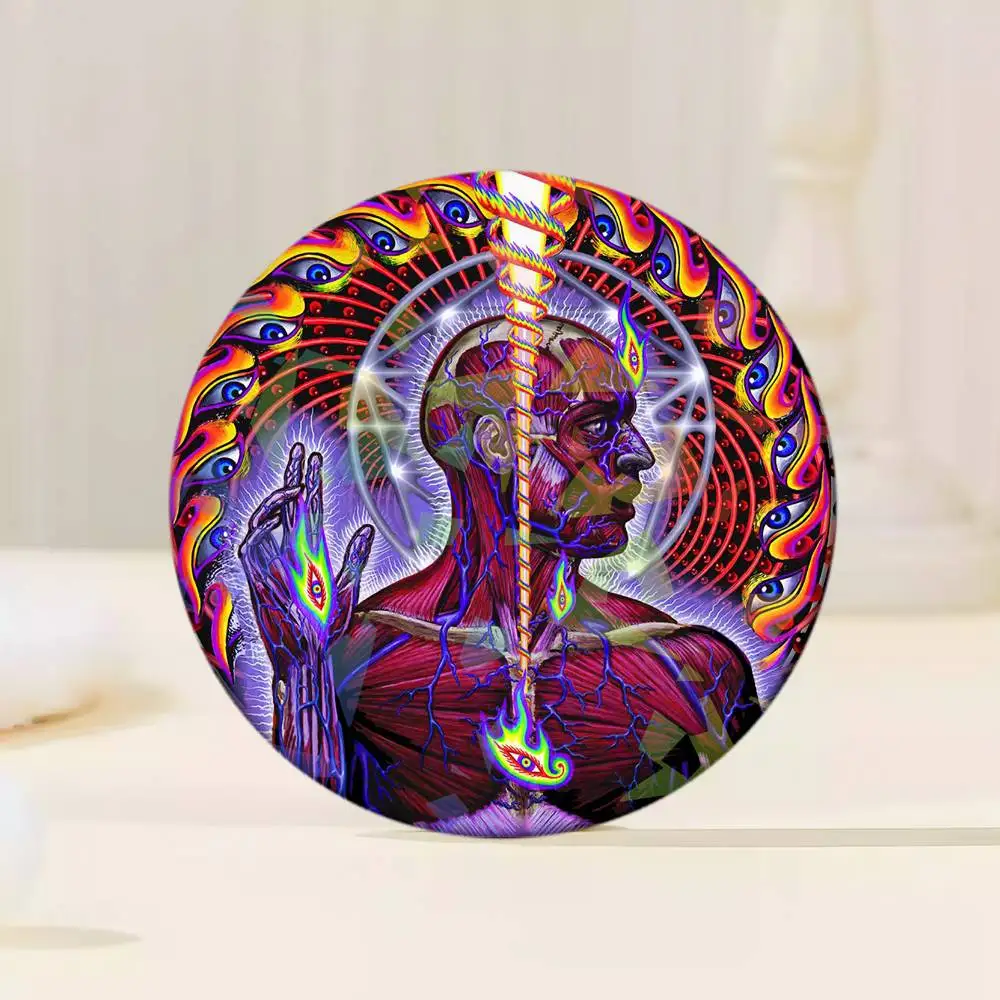 밴드 T-Tool Lateralus 배지 세트 유리 광택 라펠 백팩 의상 선물 장식 생일 에나멜 핀 가방 브로치