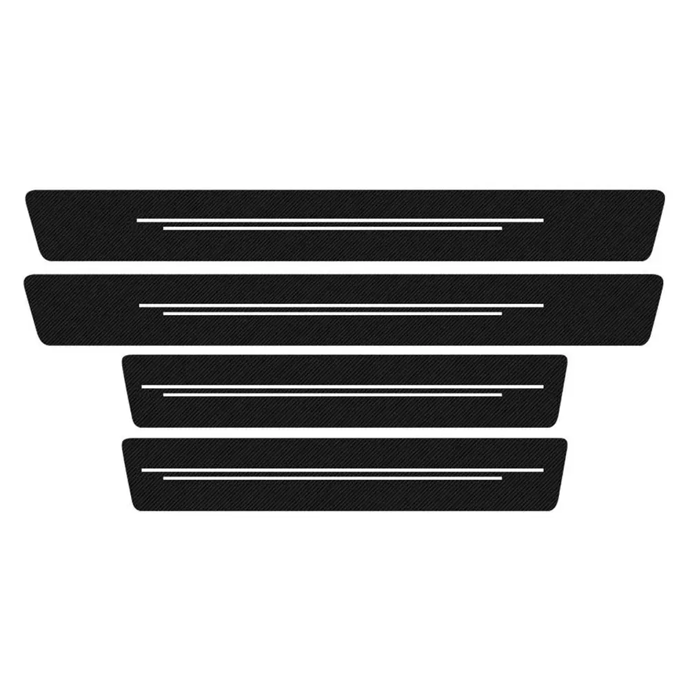 Universal Car Door Sill Protector Strips - Anti-Scratch Decorative Trim