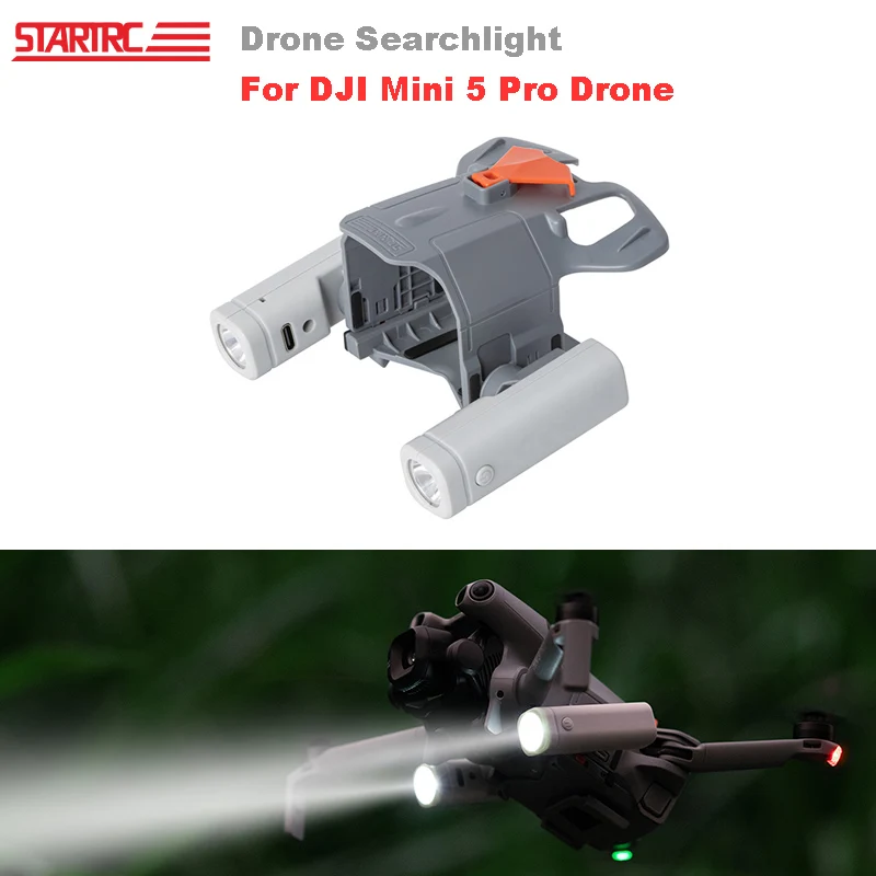 Projecteur LED rechargeable pour DJI Mini 5 Pro - Lumière de vol nocturne