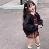 Children's Fashionable Autumn Collection Sweatshirt+Pleated Skirt 2-Piece Set For Girls 3-8 Years Old Brand: None 3