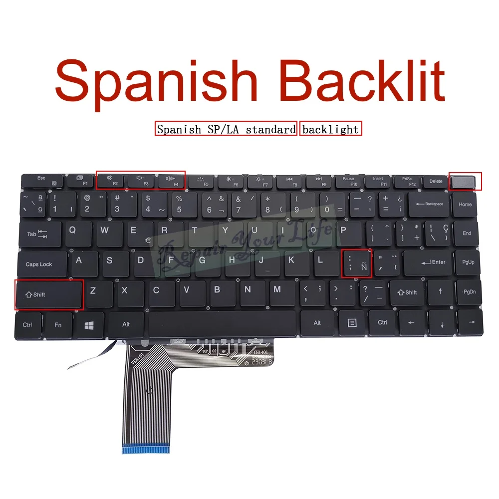 Teclado retroiluminado para modelos CWI529, CWI570, CW1529,