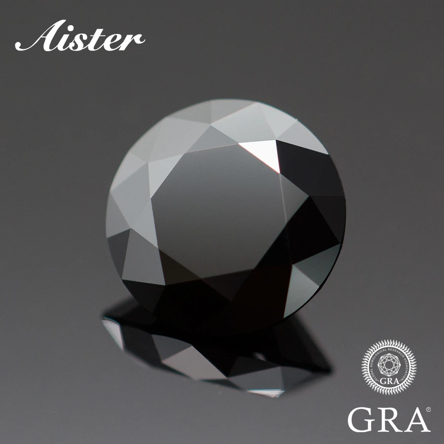 Never Fade Black Moissanite Stone Con Certificato 0.1-5.0Ct Certified Moissanite Lab Diamonds Pass Diamond Tester Con Gra