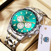 2025 New Luxury Sports Watch Men Quartz Waterproof Luminous Date Chronograph Men's Watches Stainless Steel Man Watch Male Clock 2
