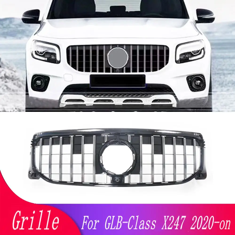 

High quality GT style front grille for Mercedes-Benz GLB-Class X247 GLB200 GLB250 2020+ car front bumper racing grill