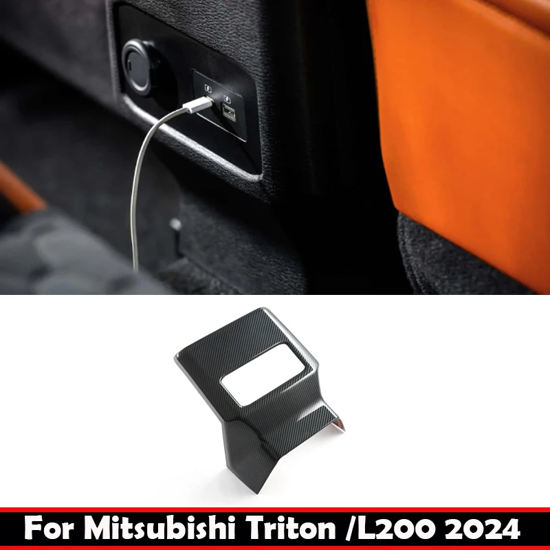 For-Mitsubishi-Triton-L200-2024-ABS-carbonfiber-inner-Rear-Air ...