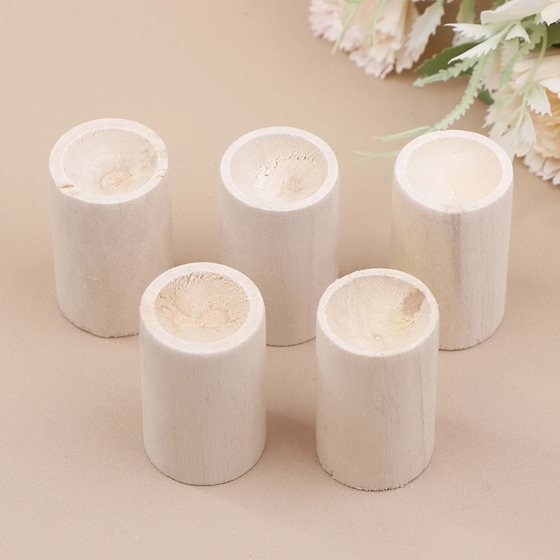 5Pcs Essential Oil Cylinder Diffuser Wood Wooden Diffuser Bottle Indoor Aromatherapy Essential Oil Cylinder Retainer Wooden home fragrance products,aroma oil diffuser