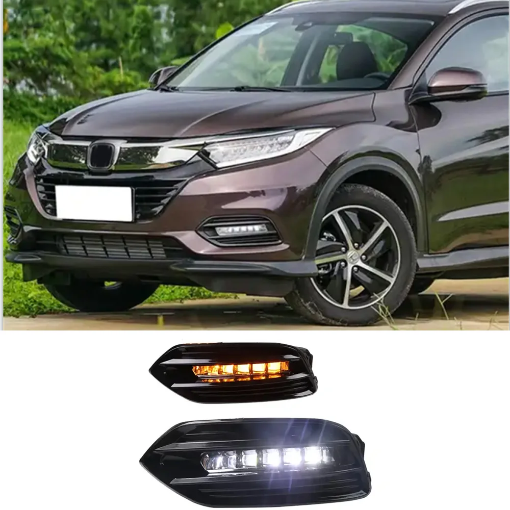 

Led Drl Daytime Running Light For Honda HRV/Vezel Fog Lamp 2018 2019 Daylight