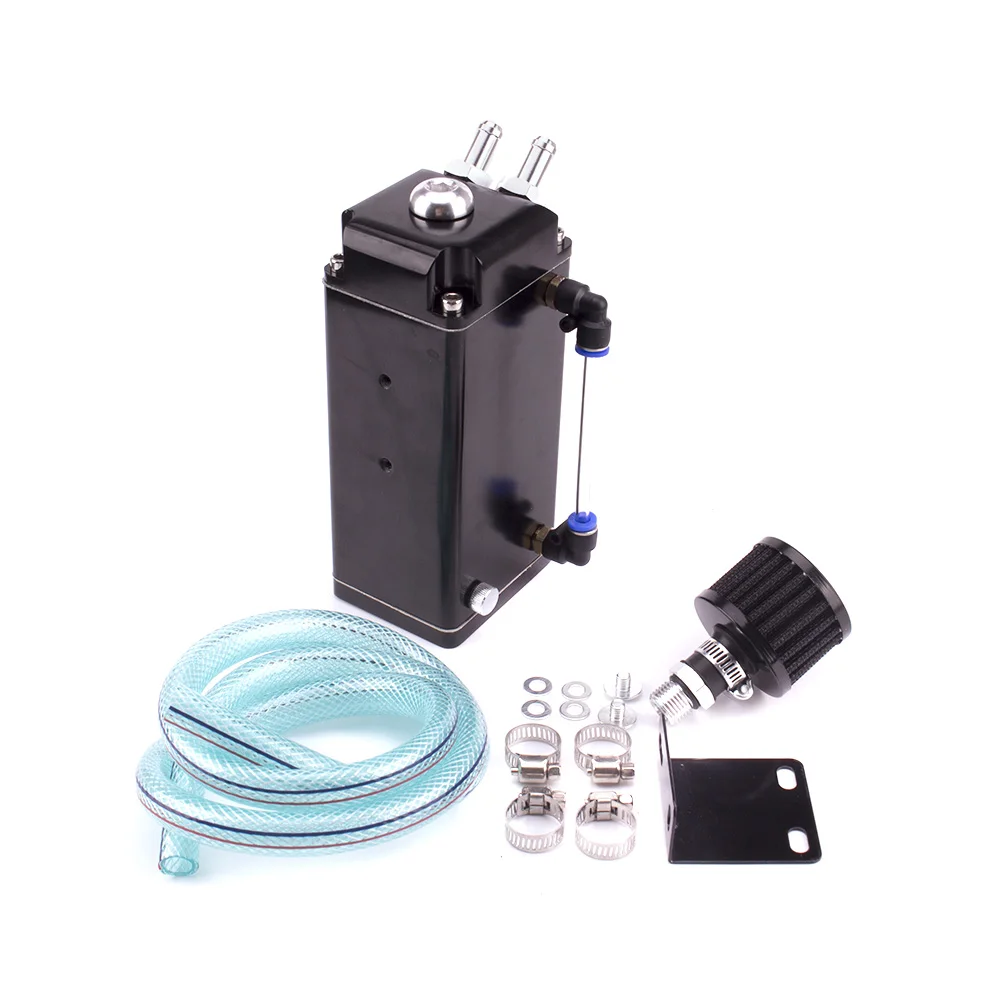 Aluminum alloy storage tank water hose rectangular oil capture tank with air filter