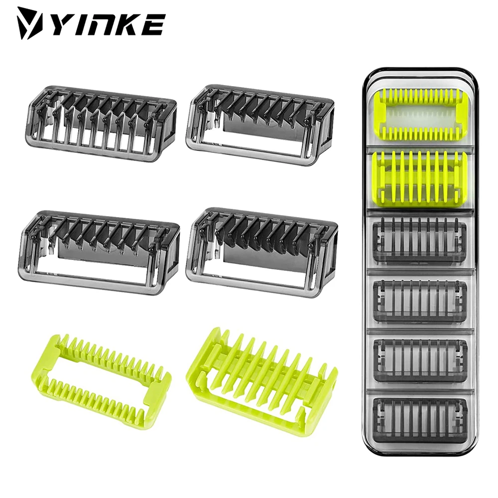 YINKE Guide Comb Guards with Storage Cases for Philips OneBlade & One