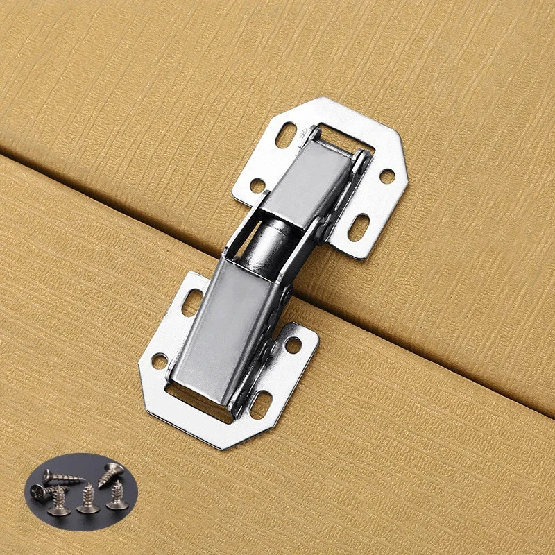 90Degree3-4Inch Not Drilling Hole Cabinet Hinge Cabinet Door Soft Closing Hinge Hydraulic Buffer Furniture Door Hinges stainless steel hinges door hinges