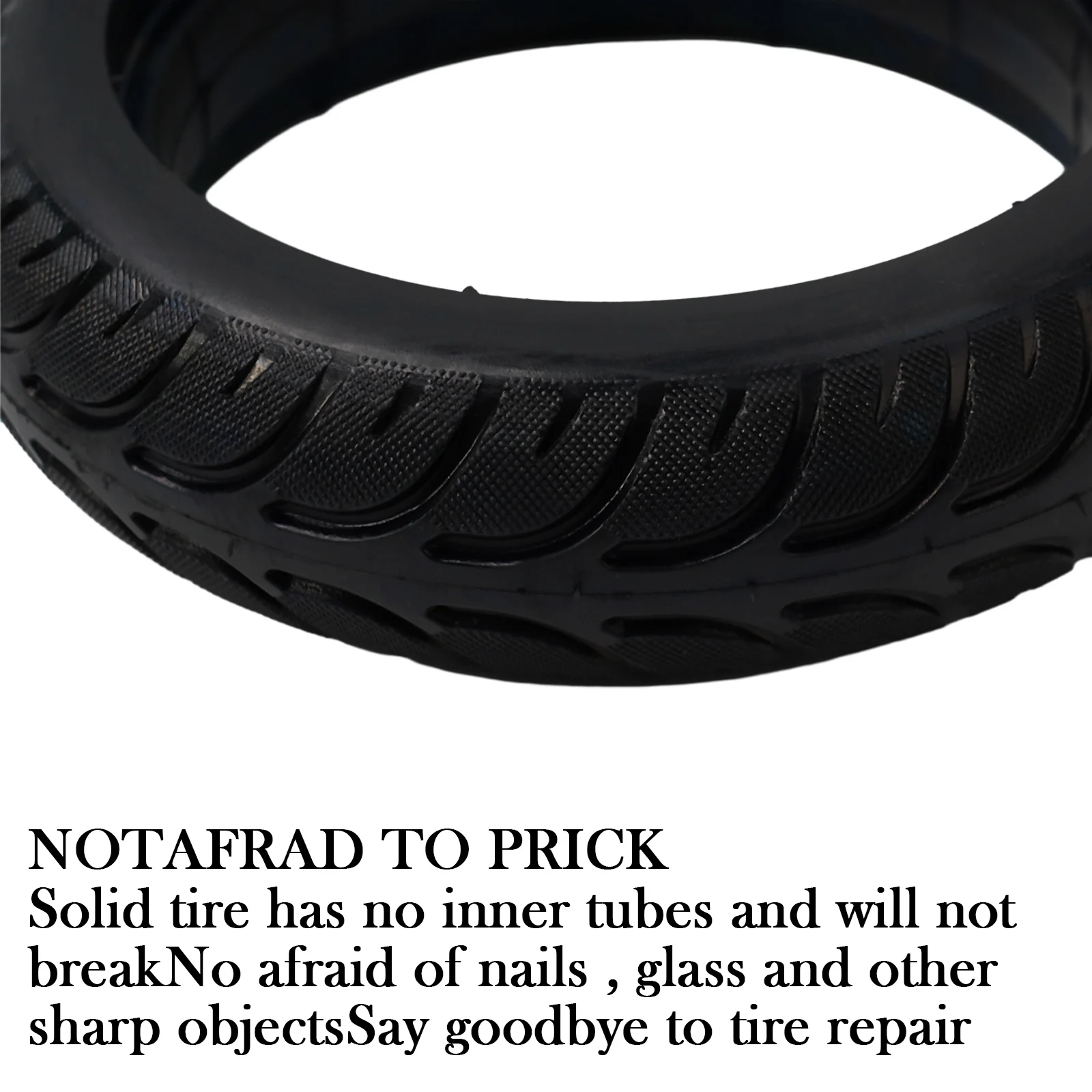 

1pc Rubber Tyre Cycling Scooters Accessories Parts Black 8 Inch 8x1 1/4 200x45 Electric Scooter Solid Wheel Solid Tyre