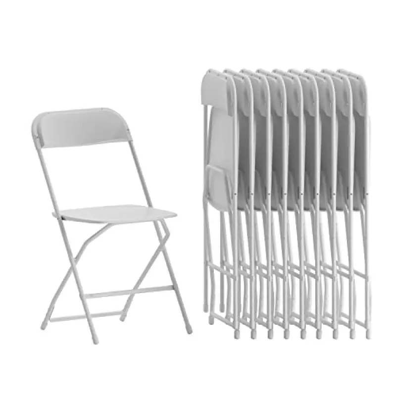 Plastic Folding Chair - White - 6 Pack 650LB Weight Capacity Comfortable Event Chair-Lightweight Folding Chair series plastic folding chair white 6 pack 650lb weight capacity comfortable event chair lightweight folding chair