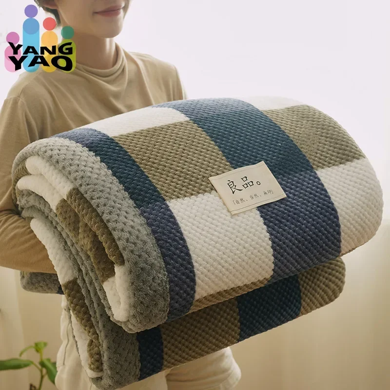 

Warm Knit Blanket Throw Soft Chenille Yarn Knitted Blankets Machine Washable Crochet Handmade Knit Throw Blanket for Beds Sofa