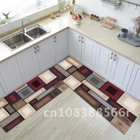 

Scandinavian Style Kitchen Mat Floor Carpet House Hold Carpet Simple Long Strip Door Mat Modern Fashion Entrance Doormat Home D