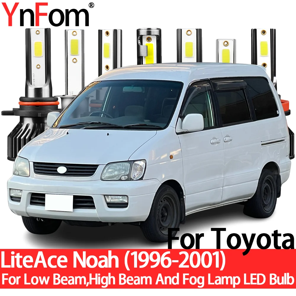 YnFom для Toyota LiteAce AI 1996-2001 специальный LED набор ламп для передних фар ближнего света, дальнего света, противотуманных фар, автомобильные аксессуары