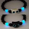 Bracelet chat mignon fait à la main pour Couples, 2 pièces, corde à main Unique et élégante pour femmes et hommes, tissé en perles, bijoux de poignet, cadeaux