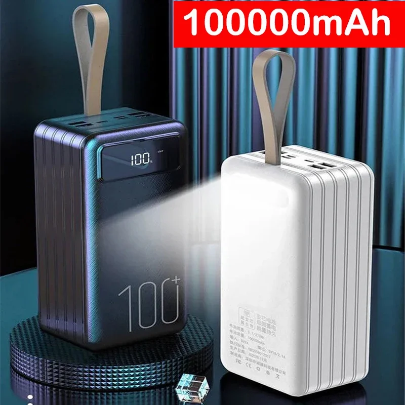 

Внешний аккумулятор на 100000 мА · ч для iPhone, Xiaomi, Huawei, Samsung