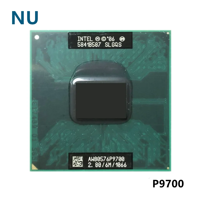 Процессор Intel Core 2 Duo Mobile P9700 SLGQS 8 ГГц двухъядерный двухпотоковый ЦПУ 6 Мб 25 Вт
