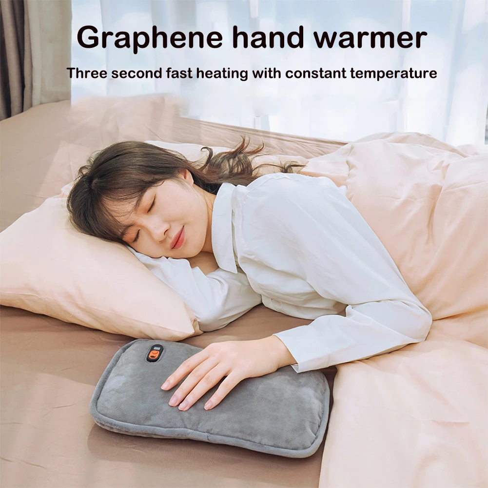 

Women Hand Warmers Rechargeable Portable Graphene Heated Gloves Handwarmers Bag with 10000MAH Power Bank 3 Heat Modes Xmas Gifts