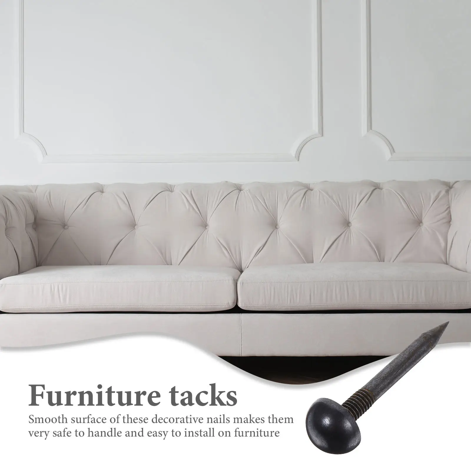 10개 빈티지 스타일 가구용 못, 카펫, 코르크 보드, 가구 장 못