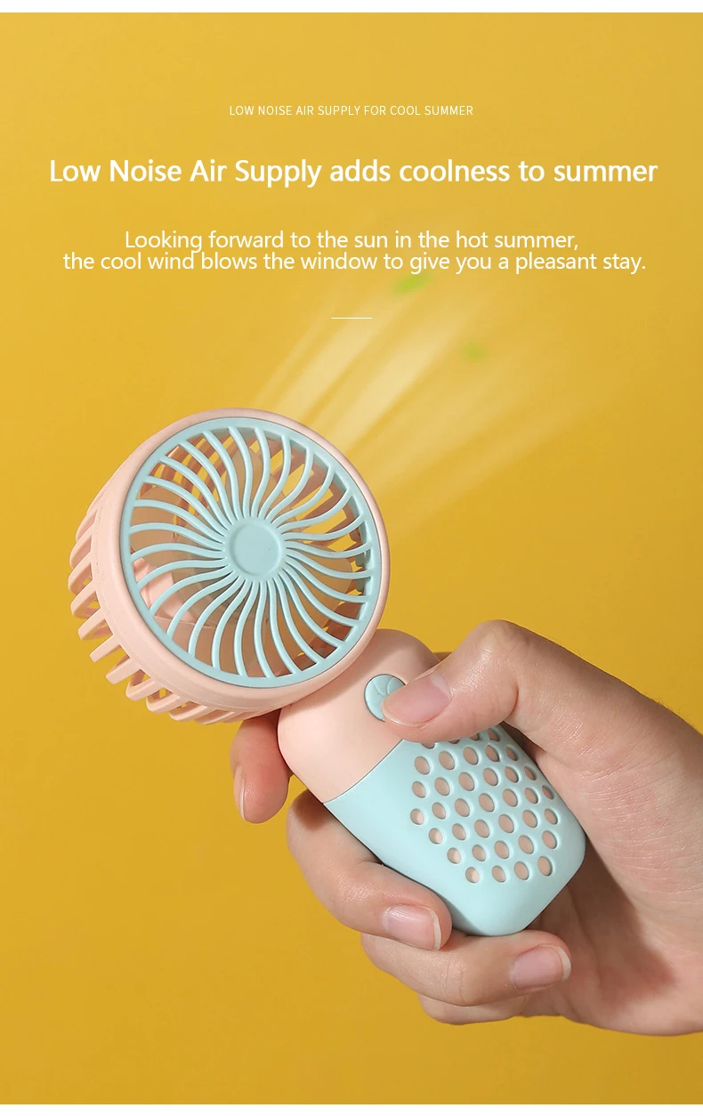 Handheld Mini Fan USB Rechargeable Portable Mute Small Electric Fan Student Dormitory Outdoor Travel Cooling Fan 6 S23b88fd3429647579a9e5d4a501dc7fc0