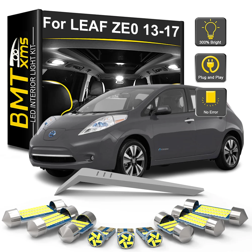 BMTxms 6 шт. для Nissan Leaf ZE0 2013, 2014, 2015, 2016, 2017 детской лампы в комплекте, купольная лампа багажника Canbus без ошибок BMTxms 6 шт. для Nissan Leaf ZE0 2013, 2014, 2015, 2016, 2017 детской лампы в комплекте, купольная лампа багажника Canbus без ошибок