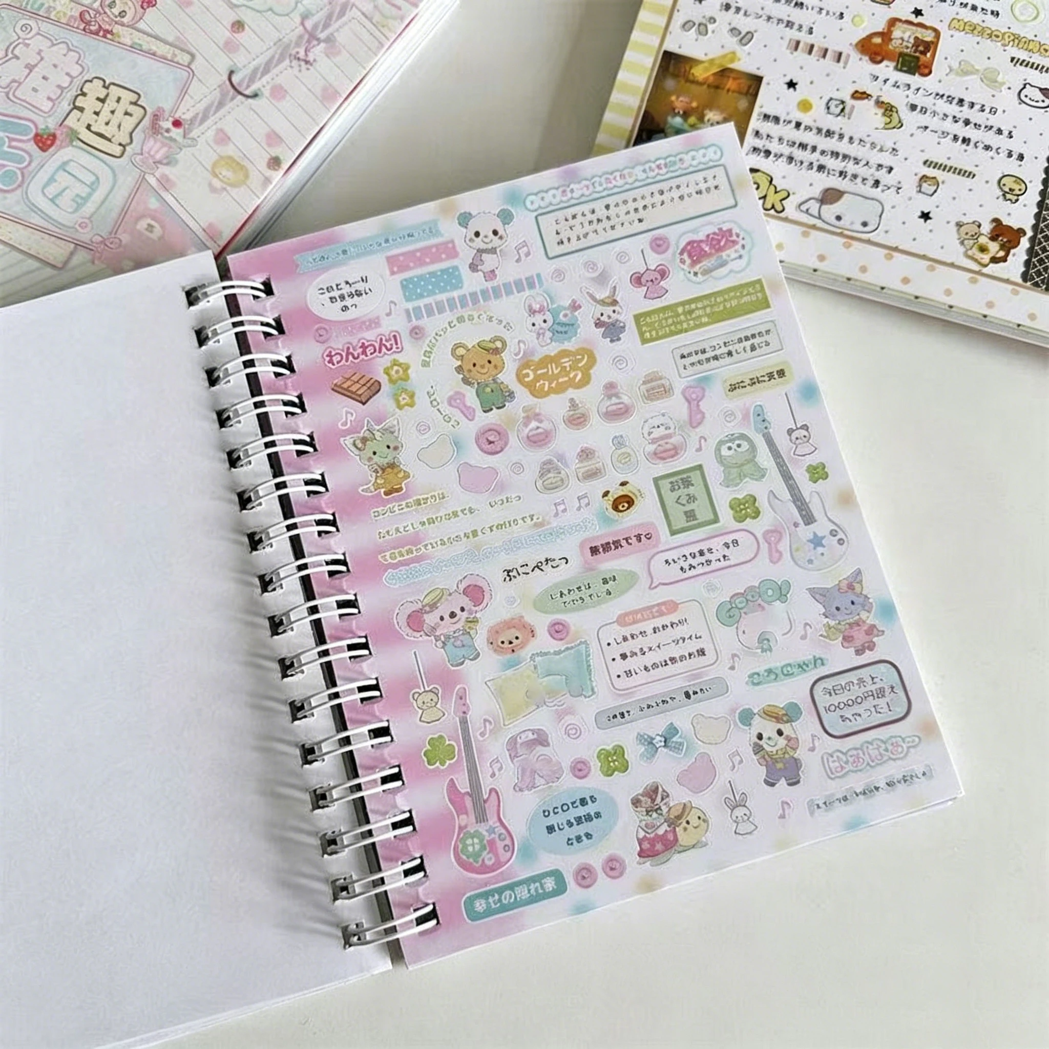 32종의 귀여운 스티커북, 7권의 어린아이 같은 재미있는 파라다이스 스티커북, 귀여운 작은 것들 다이컷 필름 스티커북