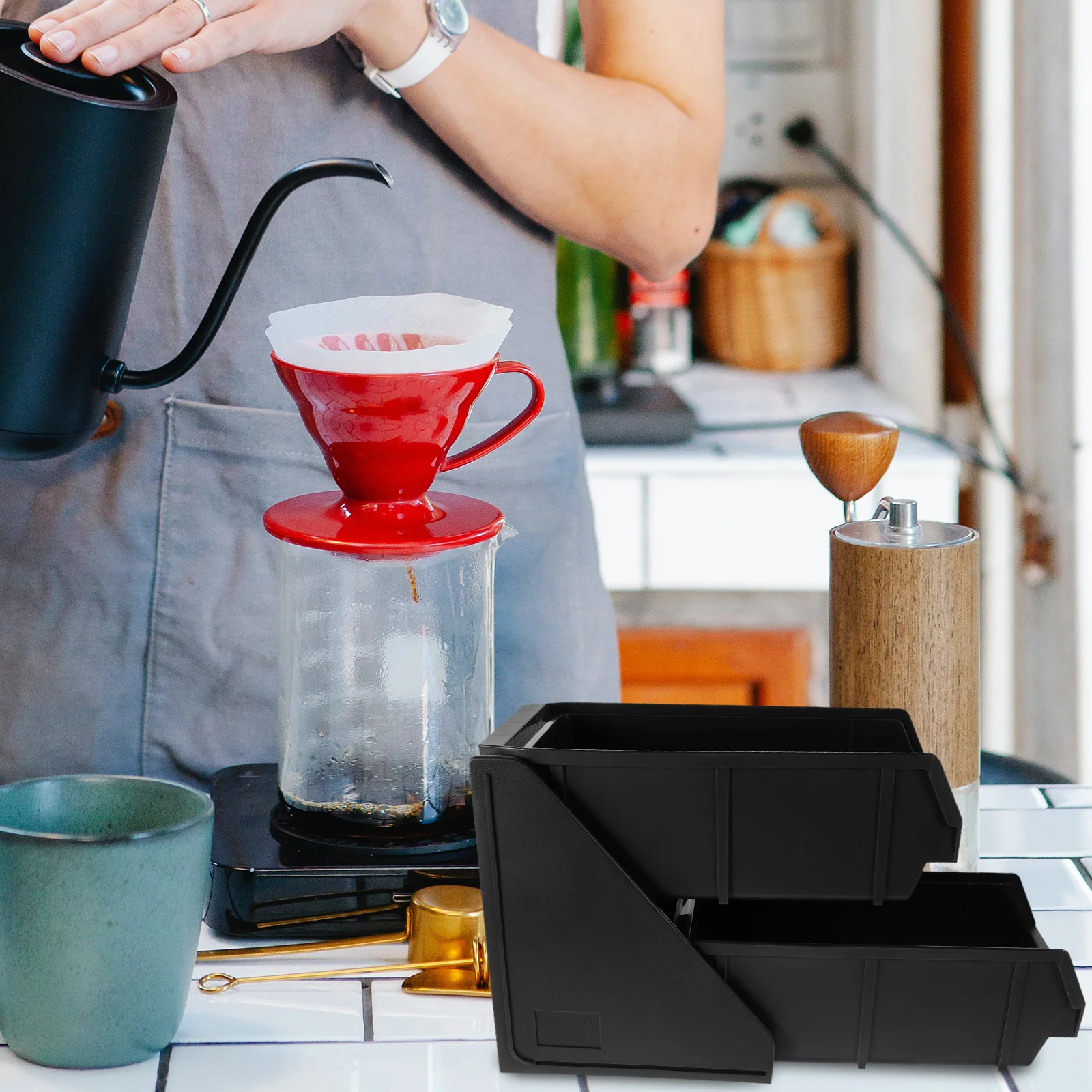 

Стойка для хранения соломинок, офисный органайзер для кофейной станции, кронштейн для аксессуаров, настольный держатель для пакетиков, чашек для чая