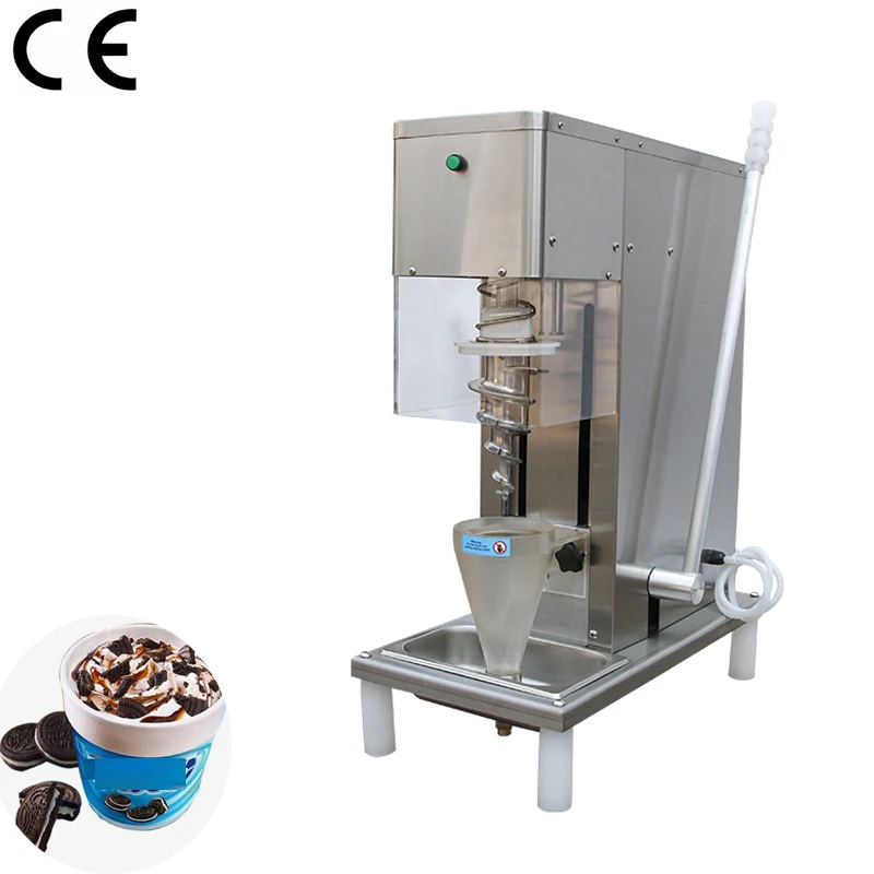 

750w Swirl Ice Cream Mixing Machine Stir Frozen Yogurt Ice Cream Mixer Swirl Real Fruit Ice Cream Blender