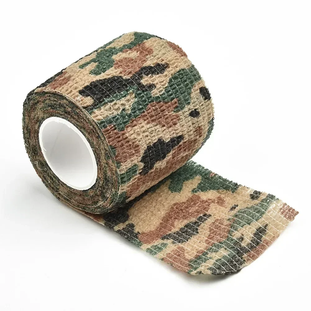 Adhesive Cloth Tape Adhesive Tape 1pc Camouflage Invisible Tape Camo Form Reusable Self Cling Camo Hunting Ri Fle Fabric Tape Wrap Outdoor Camping Accessories